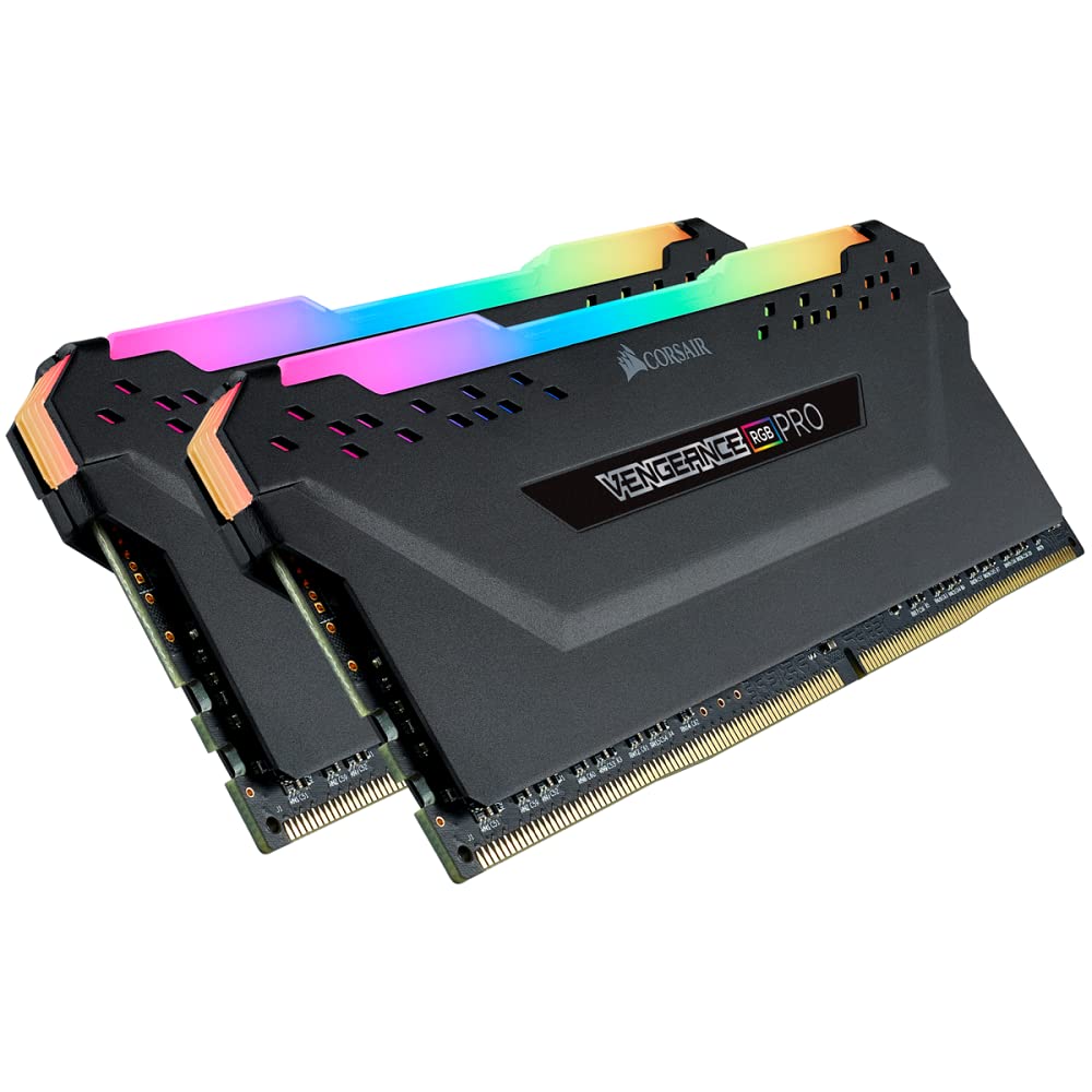Corsair Vengeance RGB Pro 16GB (2x8GB) DDR4 3200MHz C16 - Black 2 x 8 GB, 2 x 8 GB