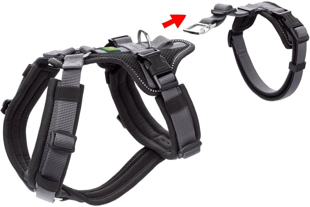 Sicherheitsgeschirr Maldon Farbe schwarz/grau, Grösse XS XS schwarz/grau, XS schwarz/grau