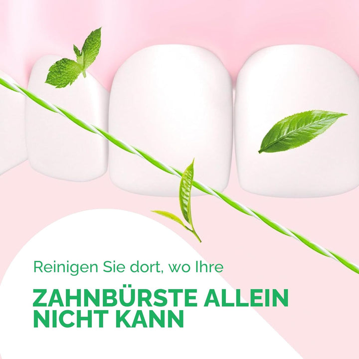 GUM Twisted Floss Zahnseide | entfernt Plaque zwischen den Zähnen und dem Zahnfleischrand | bis zu 3