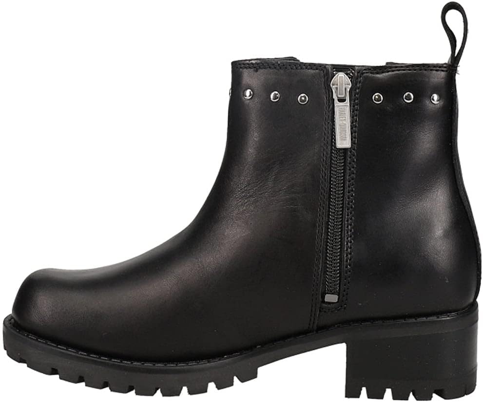 HARLEY-DAVIDSON Damen Ashby Schlupfschuh Stiefel 40 EU Schwarz, 40 EU Schwarz