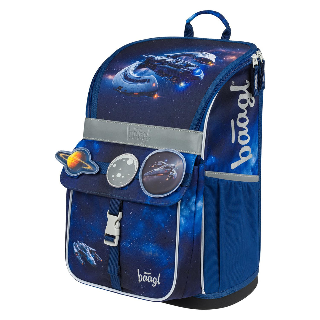 Baagl Schulranzen Jungen Mädchen für 1. Klasse - Ergonomische Schultasche für Kinder - Schulrucksack