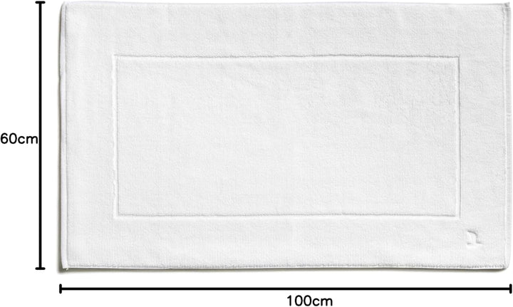 möve Superwuschel Badteppich 60 x 100 cm aus 100% Baumwolle, snow Snow 60 x 100 cm Uni, Snow 60 x 10