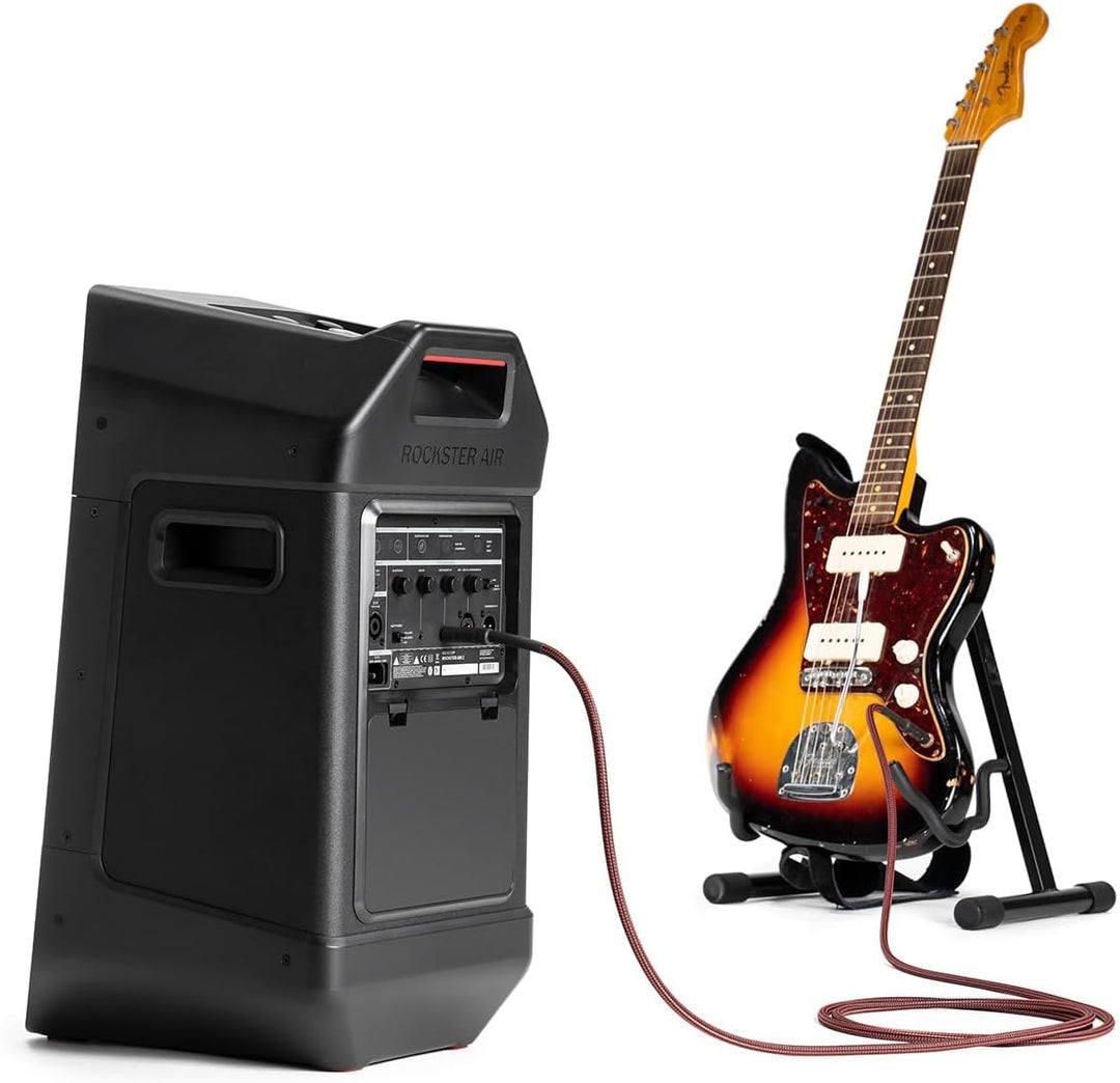 Teufel Fender x ROCKSTER AIR 2 - Grosser Tragbarer Bluetooth Lautsprecher - Leistungsstarker Mobiler