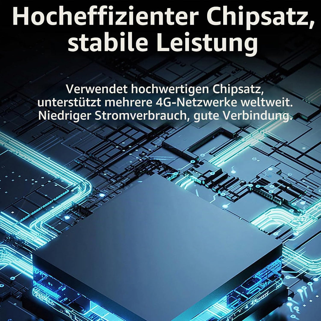 Tragbares 4G-LTE-USB-WLAN-Modem mit SIM-Kartensteckplatz, Hochgeschwindigkeit für 8 Benutzer, Unters