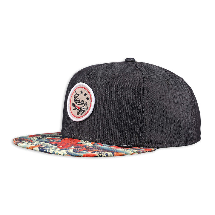 Djinns - Koi Linen (REV. Schwarz) - Snapback Cap Baseballcap Hat Kappe Mütze Caps