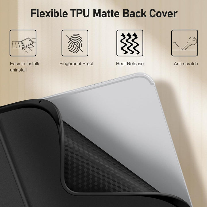 FINTIE Tastatur Hülle für iPad Pro 11 Zoll 2025/2024 (M5/M4), Soft TPU Rückseite Schutzhülle mit Sti