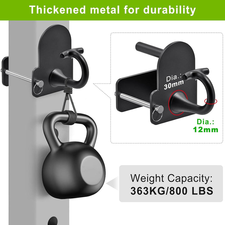 Kipika Power Cage Squat Rack Home Gym Zubehör - Anker für Widerstandsbänder Passt Rack mit 5/8„ oder