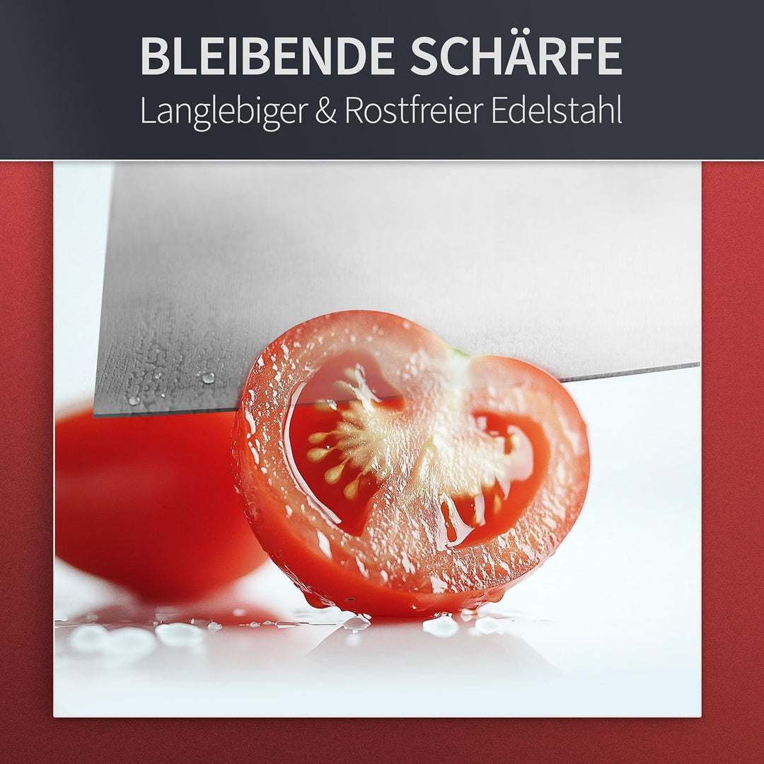 Shov Küchenmesser Set – Premiumqualität | Profi Küchenmesser | Kochmesser Set | Fleischmesser | Ausb