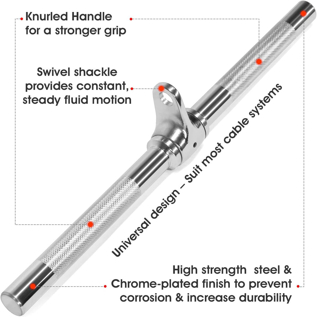 Yes4All LAT-Pull-Down-Kabelaufsatz, Trizeps-Pressstange, V-förmige Stange mit Diamant-Rändelgriff, B