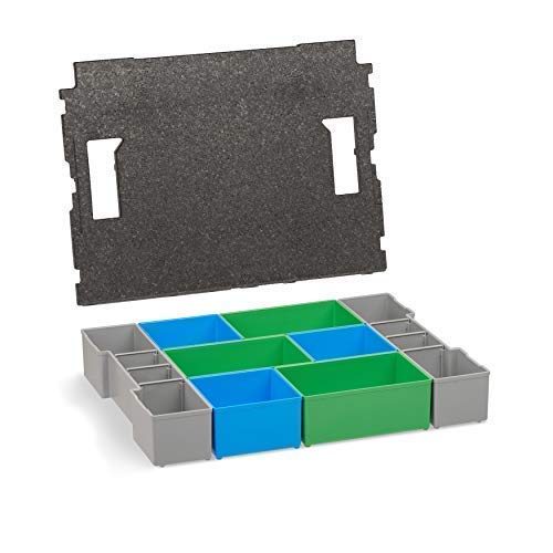 Aufbewahrung Schrauben | L-BOXX 102 Insetboxen-Set | CD3 Einsätze mit Deckenpolster | Sortierboxen f
