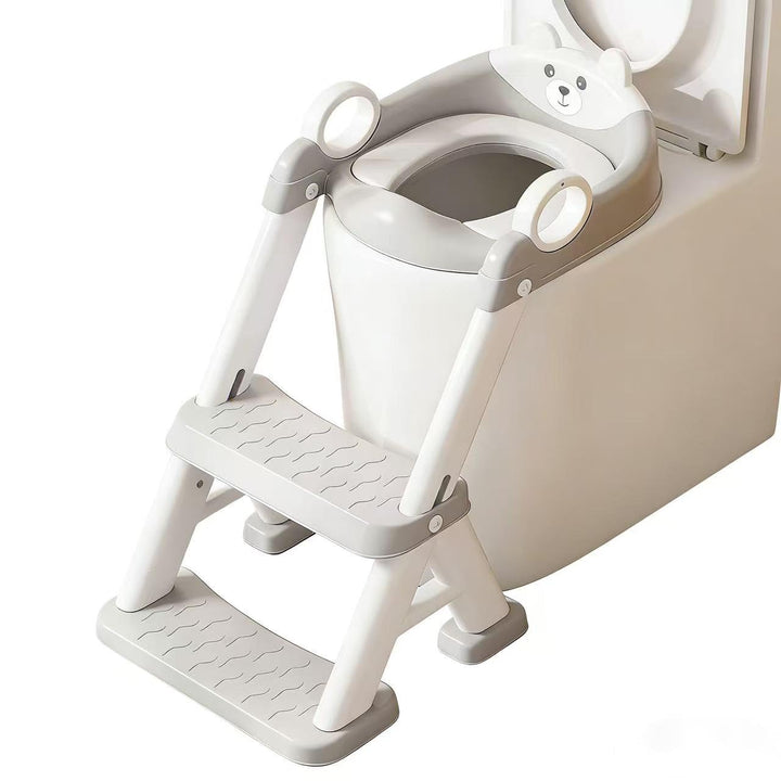 Toilettentrainer für Kinder für Jungen und Mädchen, 2 in 1 Kind Toilettensitz mit Treppe, Spritz und