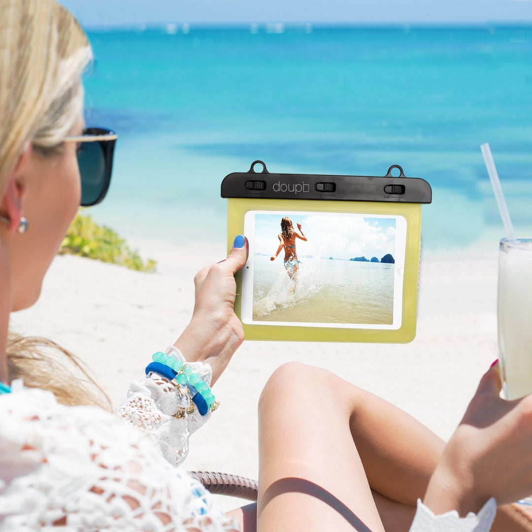 doupi wasserdichte Schutztasche 220x160mm für 7/8 Zoll Tablet Touchscreen Funktion Wasserfest Schutz