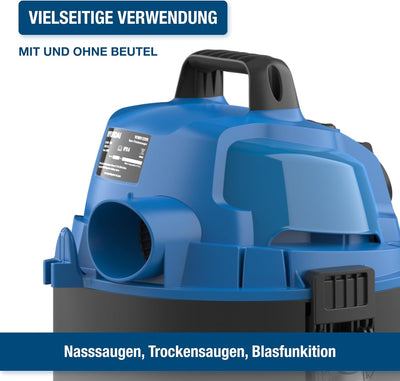 Hyundai Nass- / Trockensauger VCWD1220E, 1250 W, 20l, Sauger mit Blasfunktion, Ausgangssteckdose, Ma