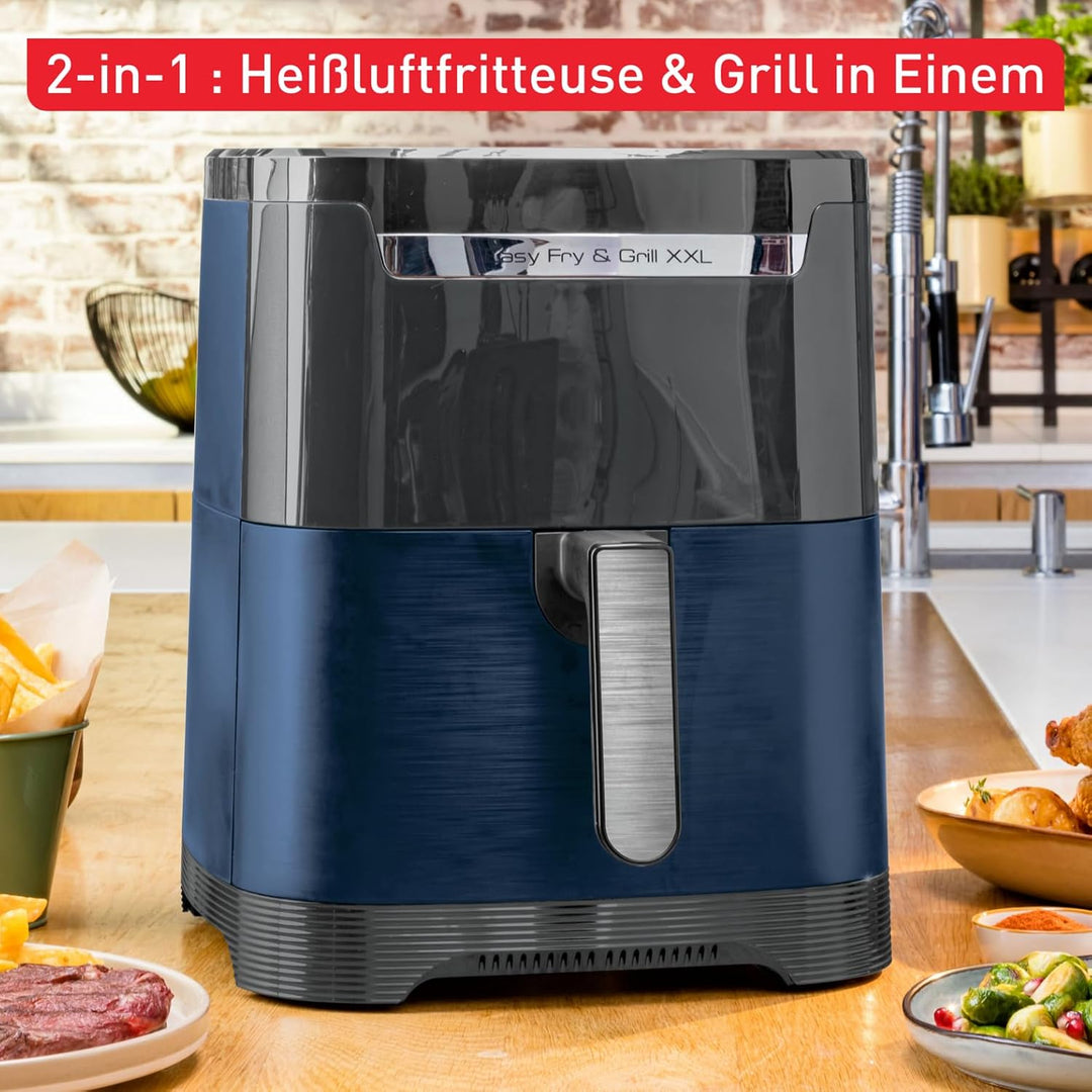 Tefal EY8014 Easy Fry &amp; Grill XXL Heissluftfritteuse, 6,5 L Fassungsvermögen, 2-in-1 Technologie, ze