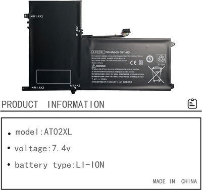 AT02XL AT02025XL D7X24PA D3H85UT 99TA026H Laptop Akkus für HP Elitepad 900 G1 Table HSTNN-C75C HSTNN