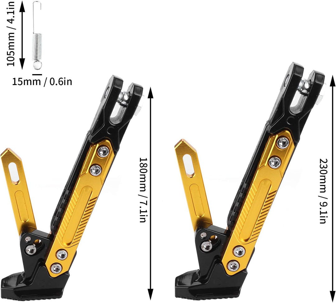 Motorrad Kickstand, Universal einstellbarer Motorrad Kickstand CNC Aluminium Legierung Seitenständer