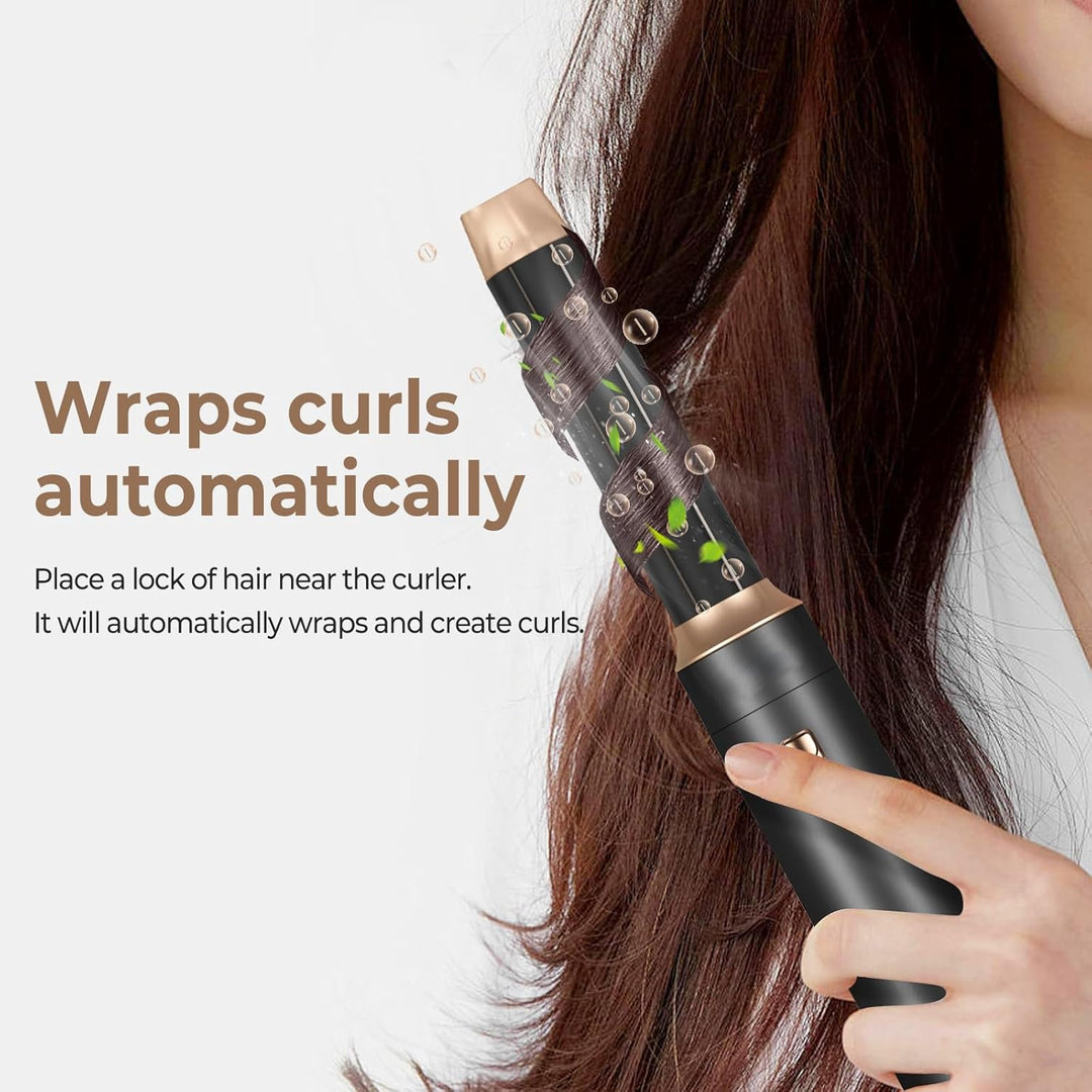 6 in 1 Hairstyler, Professioneller Haarstyler Föhn, 30mm Lockenstab Warmluft Curler, All in One Airs
