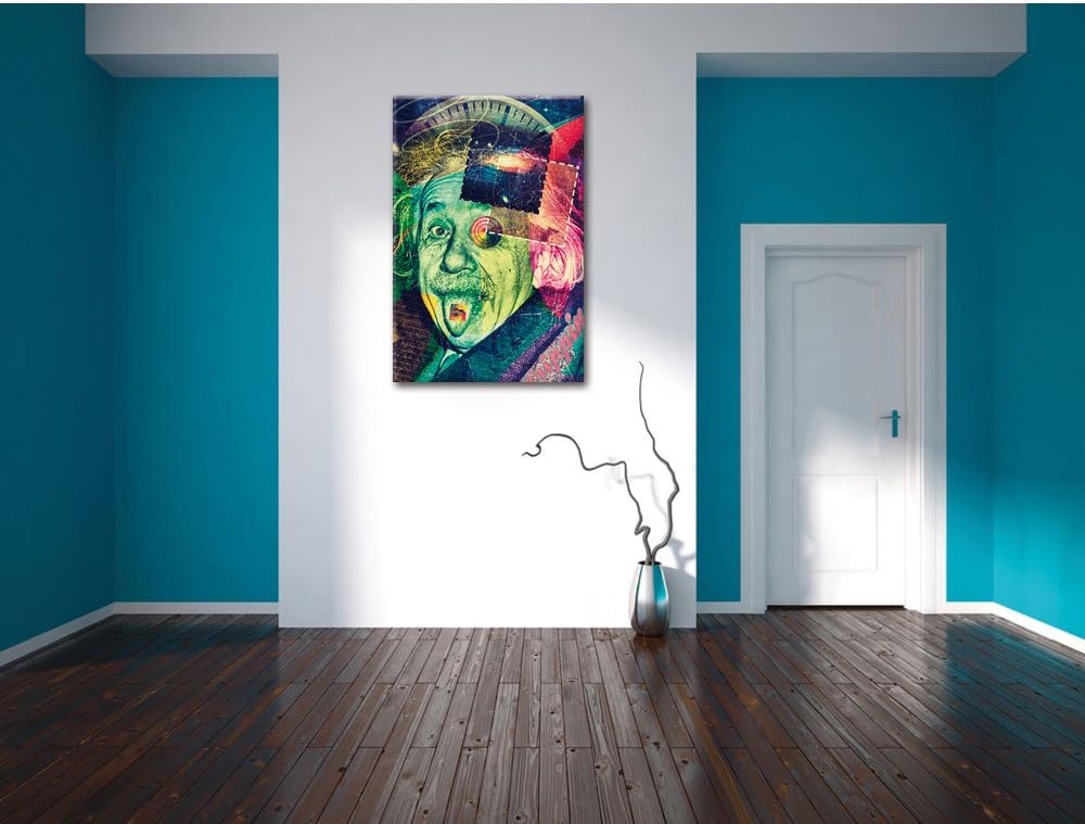 Einsteins secret Leinwandbild Bild auf Leinwand, XXL riesige Bilder fertig gerahmt mit Keilrahmen, K