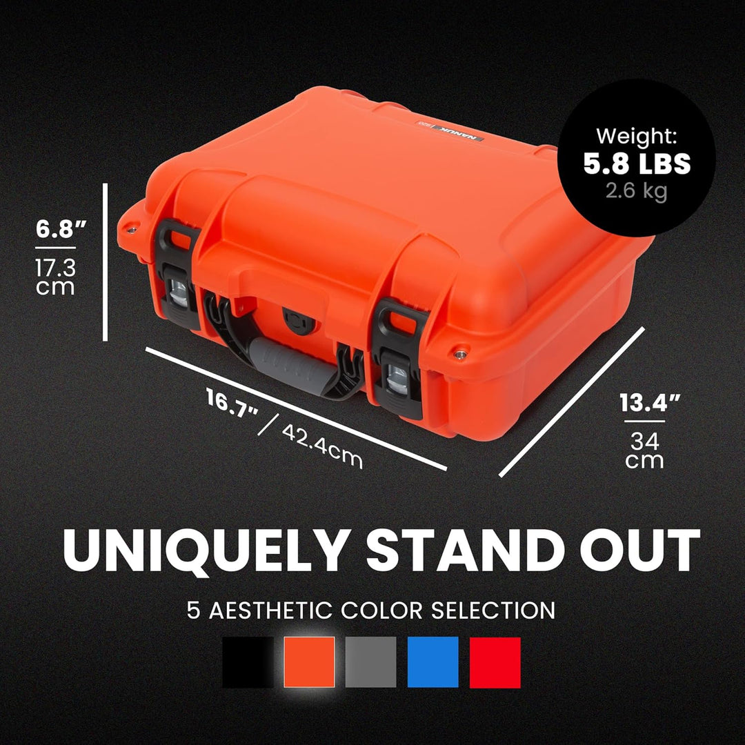 NANUK 920 Hartschalenkoffer, wasserdicht, leer, Orange Orange Leer, Orange Leer