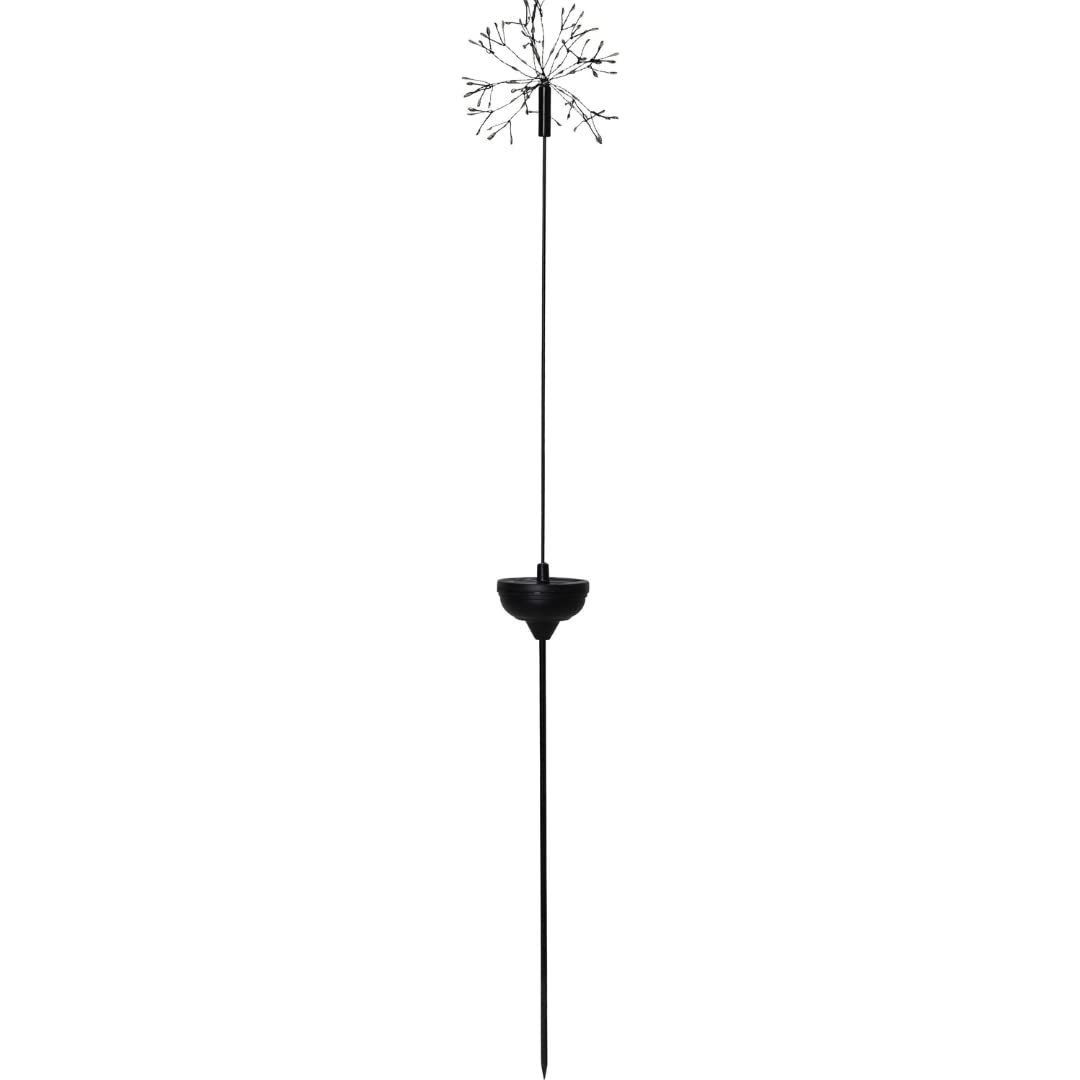 LED-Solar-"Firework", schwarz, Edelstahl