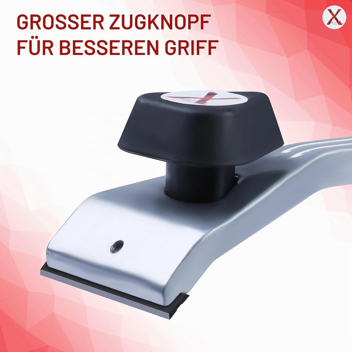 Hartmetall-Farbschaber mit 60 mm zweischneidigen Wolframkarbid-Klingen, weicher Griff, Holzschaber z