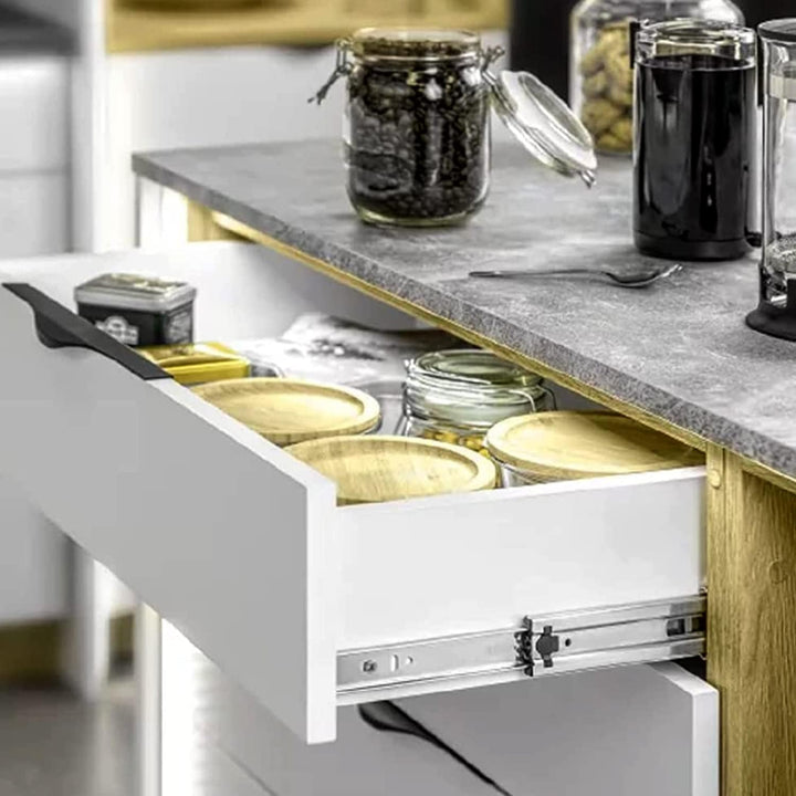 GTV H45 Schubladenschienen - 45.3 x 500 mm - Starken Verzinkt Stahl - Soft-Close Schienensystem - Te