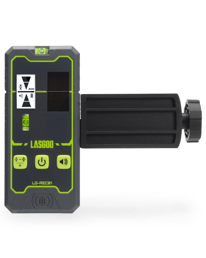 LasGoo LG-REC01 Lasersensor für Laser-Nivelliergeräte, Dual-LCD-Display, Grün- und Rotlaserstrahlen-