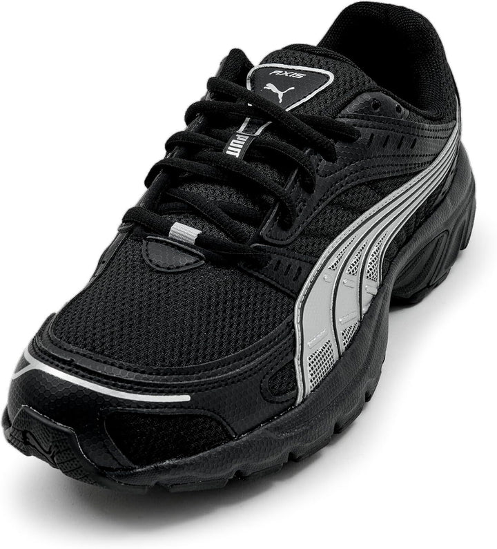 PUMA Unisex Axis Sneaker 37.5 EU Puma Black Puma Silver, 37.5 EU Puma Black Puma Silver