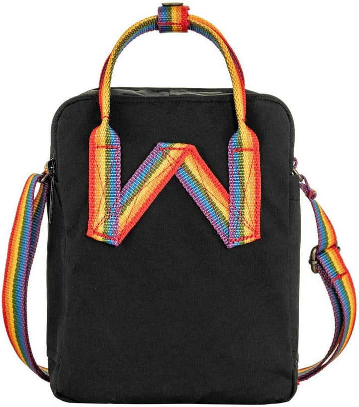 Fjällräven Unisex Kånken Rainbow Sling Handtasche (1er Pack), Black-rainbow Pattern