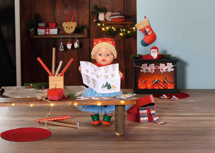 BABY born Adventskalender mit 24 Überraschungen, enthält Kleidung und Accessoires für 43 cm Puppen,