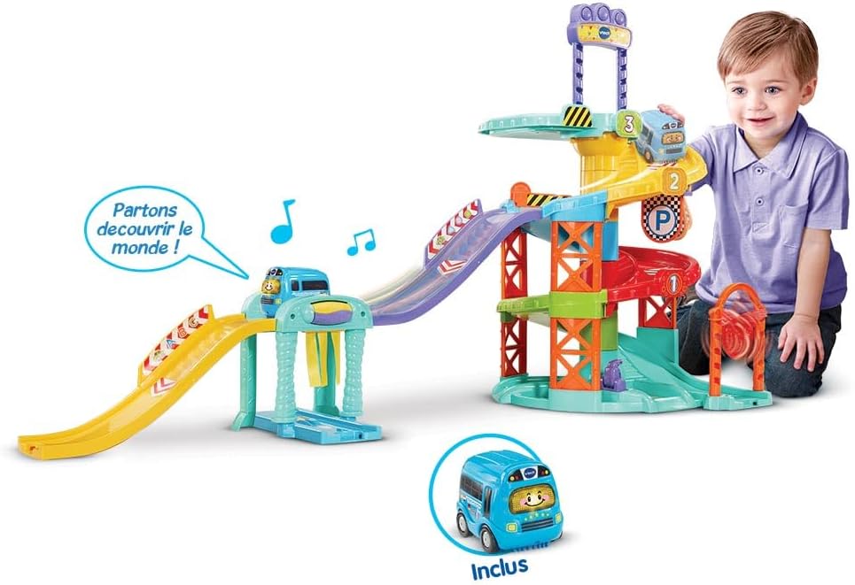 VTech TUT TUT Baby Flitzer - Parkhaus – Interaktive Parkgarage Mit Beweglichen Elementen, Melodien,