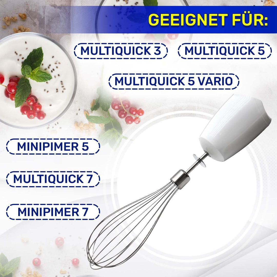 MONTERAL Reduzierstück Adapter-Schneebesen für Stabmixer mit dem Originalcode BR67050148 für Braun M