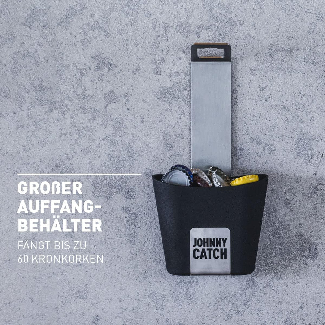 höfats- Johnny Catch Cup - Edelstahl Flaschenöffner mit Auffangbehälter - fängt bis zu 60 Kronkorken