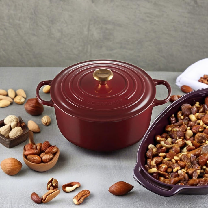 Le Creuset Signature Gusseisen-Bräter mit Deckel, Ø 28 cm, Rund, Für alle Herdarten und Induktion ge