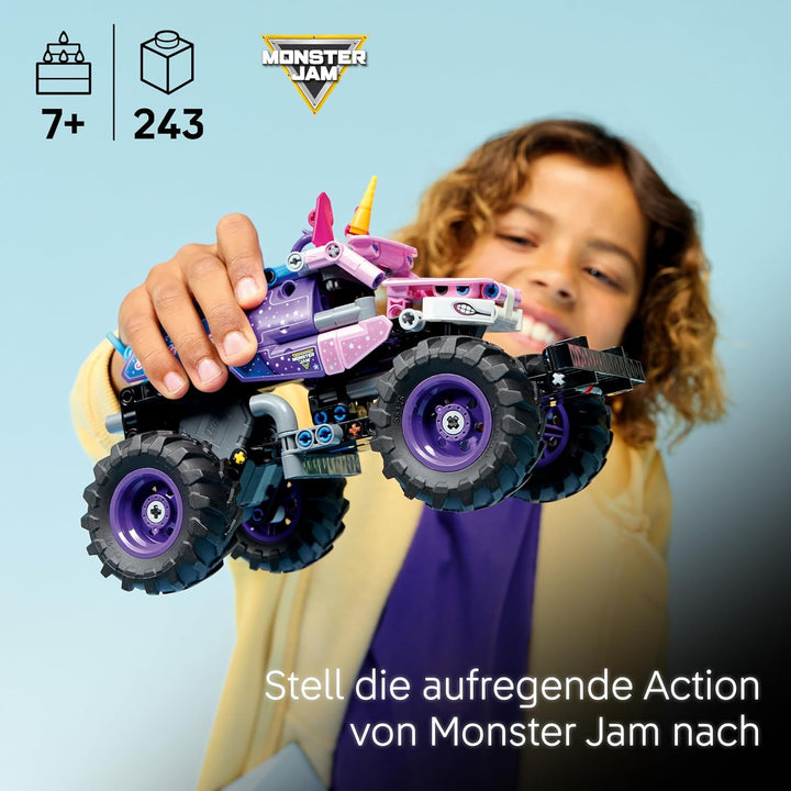 LEGO Technic Monster Jam Sparkle Smash mit Rückziehmotor - Technic Monstertruck & Einhorn Monster Tr