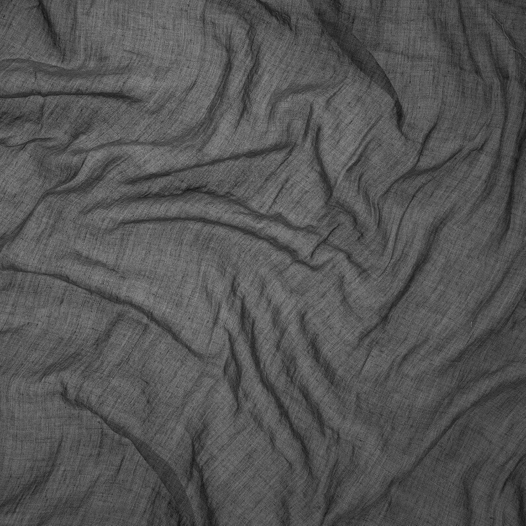 JEMIDI Vorhang transparent 135x245cm - Gardine mit Schlaufen aus Kunstleder - Schlaufenschal lang fü