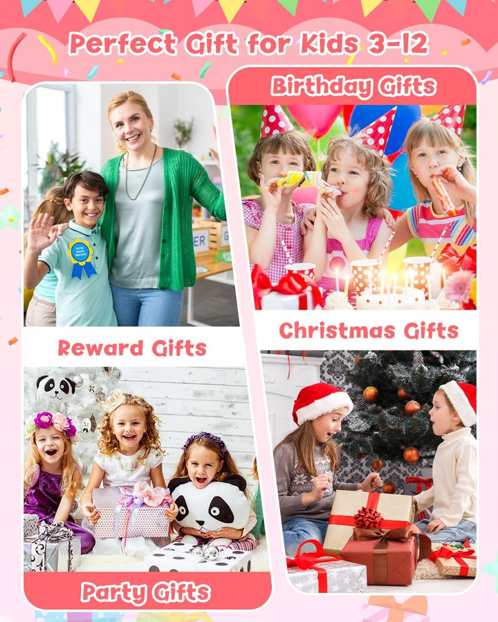 Gofunly Sofortbildkamera Kinder, 2.4 Zoll Bildschirm Kinderkamera Sofortbildkamera mit 32GB Karte &