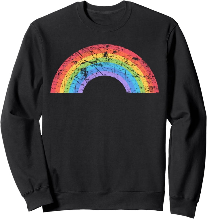 Stolz LGBT schwul-lesbische Vintage Regenbogenfahne Sweatshirt