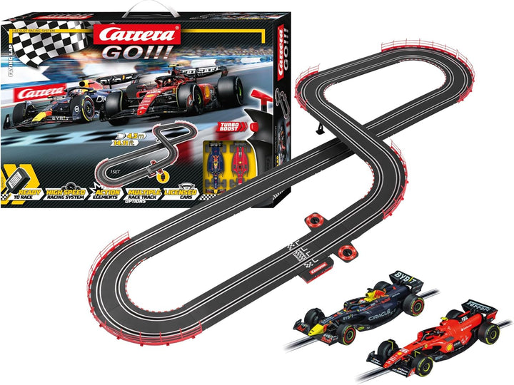 Carrera - 20062572 - Carrera GO!!! Flying Lap Rennbahn-Set I Rennbahn mit lizensierten Slotcars | bi