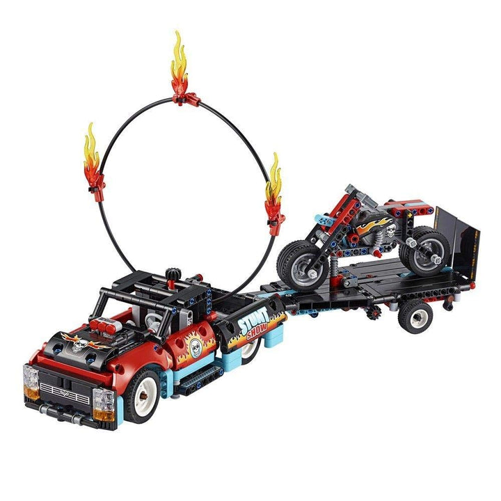 Lego Technic 42106 - Pull-Back - Stunt Show Truck & Bike (610 Teile)