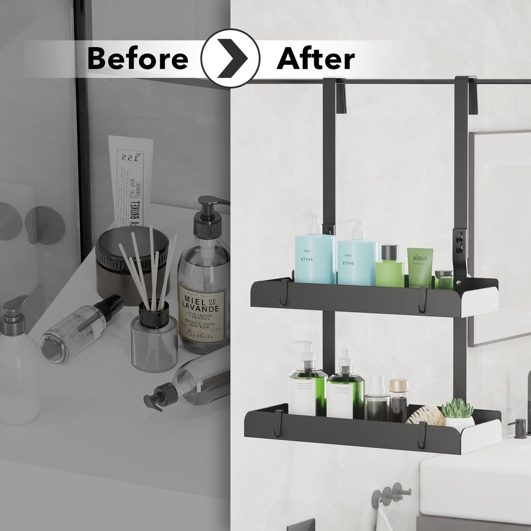 PICKPIFF Duschregal Ohne Bohren Duschablage Zum Hängen Badezimmer Organizer Shampoo Halterung Dusche