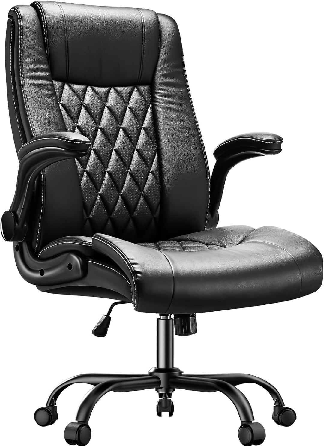 Marsail Bürostuhl Ergonomisch Schreibtischstuhl hat Verstellbarer Lordosenstütze Kopfstütze und Arml