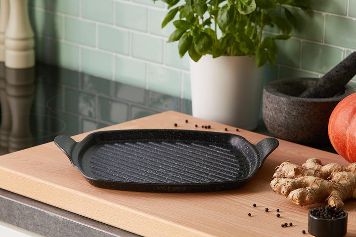 Währung Gusto Grill, quadratisch, aluminium, Grau, 25/25 cm, Gusto Grill