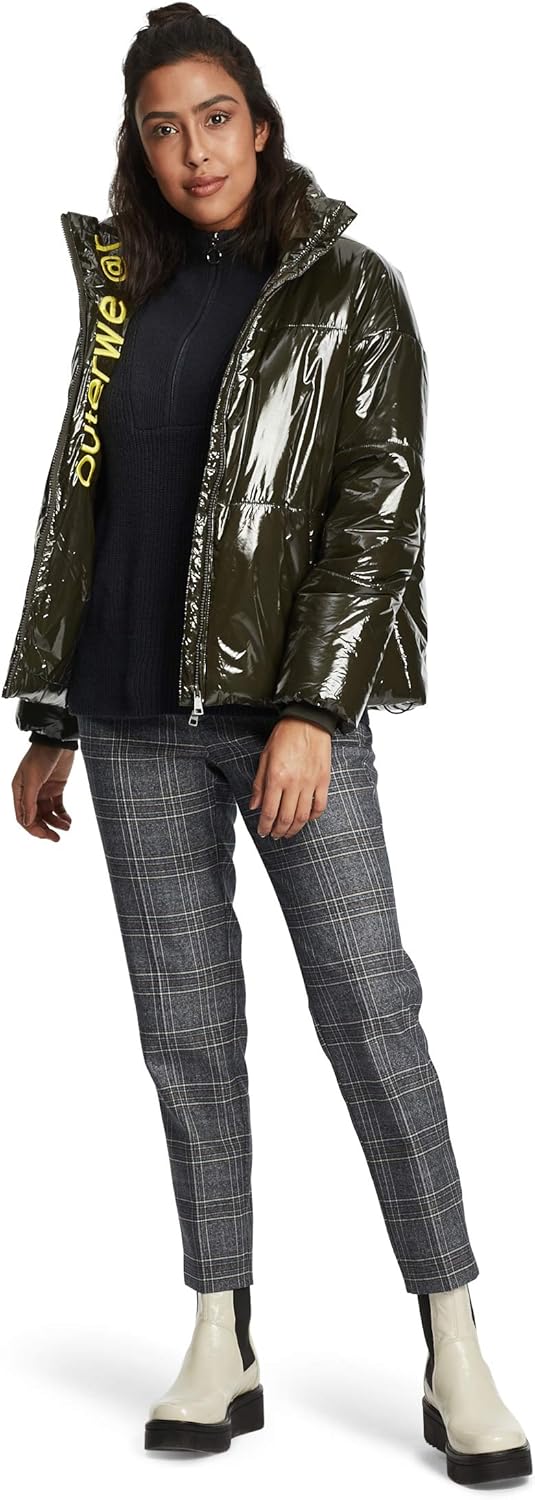 Cartoon Damen Chino-Hose mit Muster 38 Blau, 38 Blau
