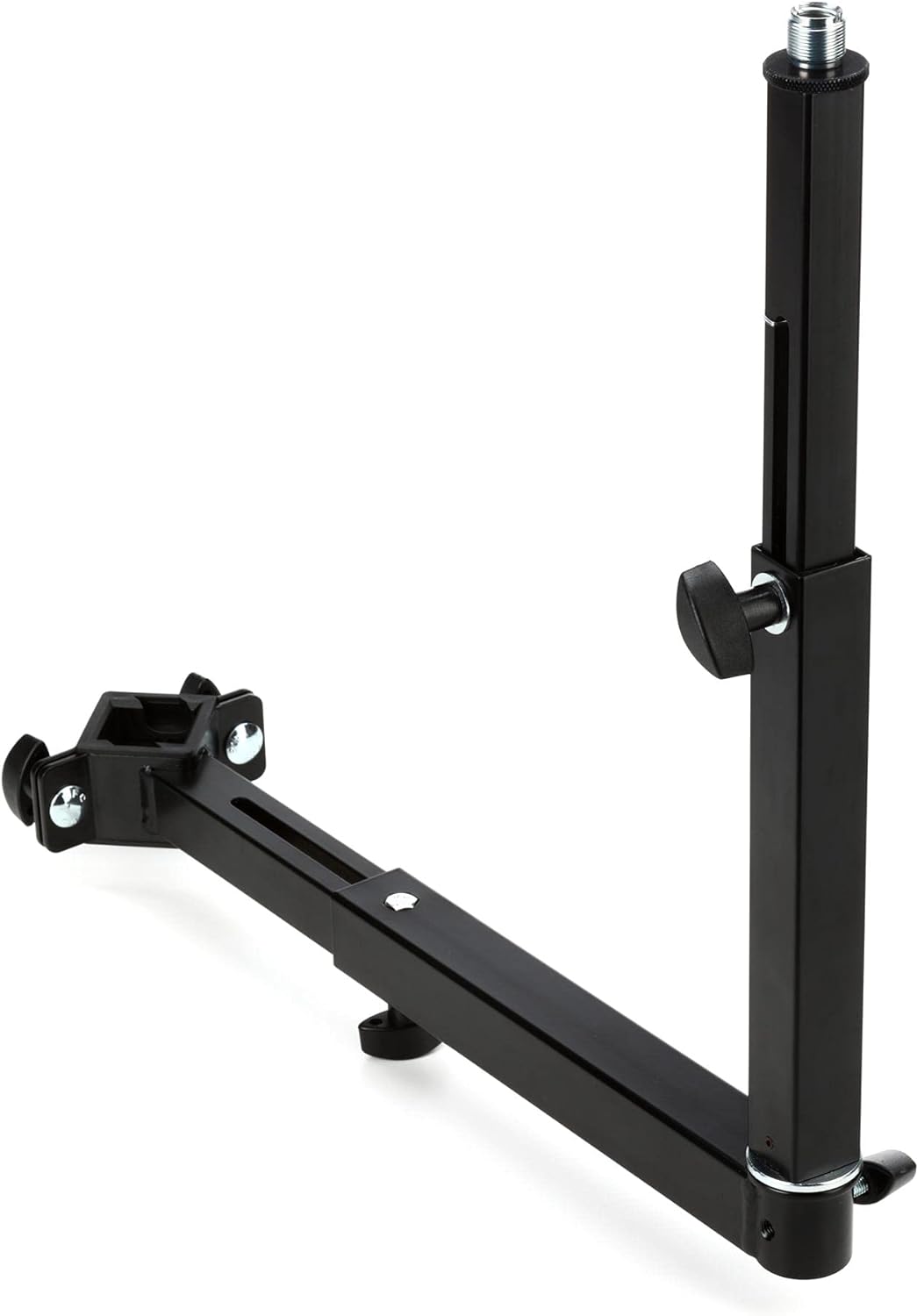K&M 18807 Universalhalter - Schwarz aus Stahl, verstellbare Erweiterung für Musik-Zubehör - für Klap