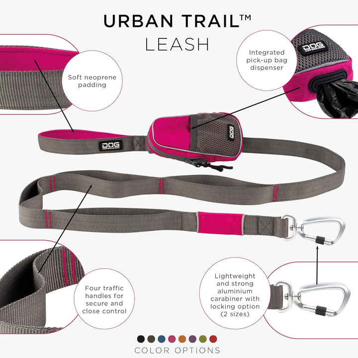 DOG Copenhagen Hundeleine V2 Urban Trail Leash Wild Rose Grösse S S Wild Rose | Pink (Version 2020),