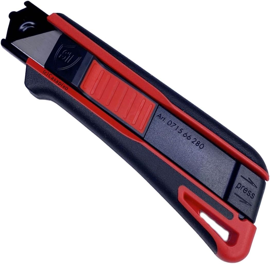Würth S1 Sicherheitsmesser 2K inkl. 11 Trapezklingen 071566280 Cuttermesser, Teppichmesser, Trapez K