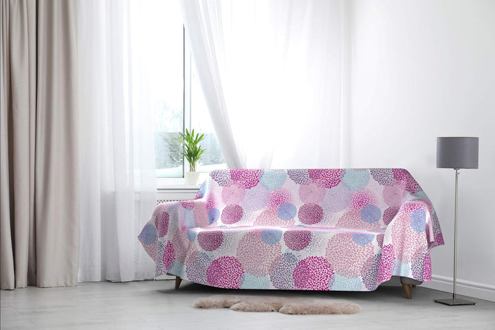 Fantasy dekoratives Tuch,270x260cm,soffioni Doppel Soffioni, Doppel Soffioni