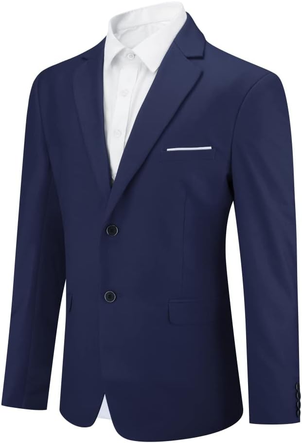 Allthemen Sakko Herren Slim Fit Sportlich Anzugjacke mit Fliege Zwei Knöpfe Herren Blazer für Busine