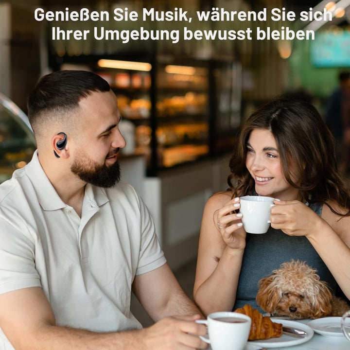 Snug 10 Open-Ear Sport Bluetooth-Ohrhörer – Ultraleichte kabellose Kopfhörer mit Ohrbügel, sicherer